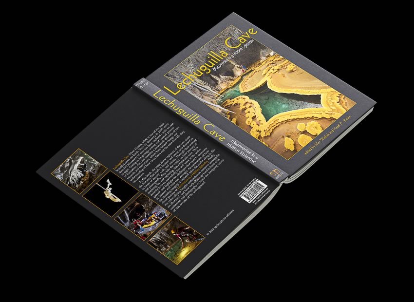 Lechuguilla Cave: Discoveries in a Hidden Spelndor (3D mockup cover open)