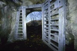 gated cave entrance